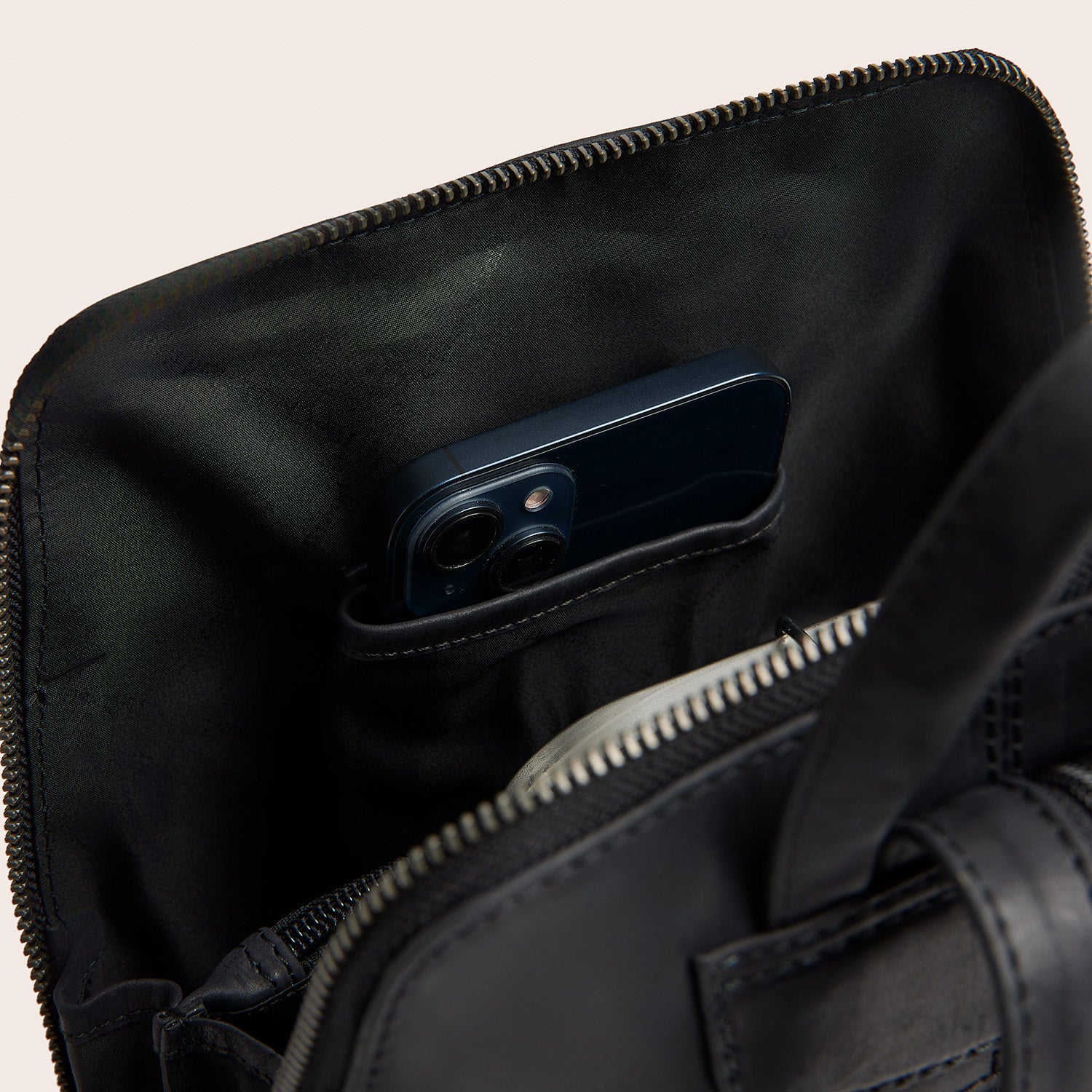 Sac à Dos en Cuir Noir Claire