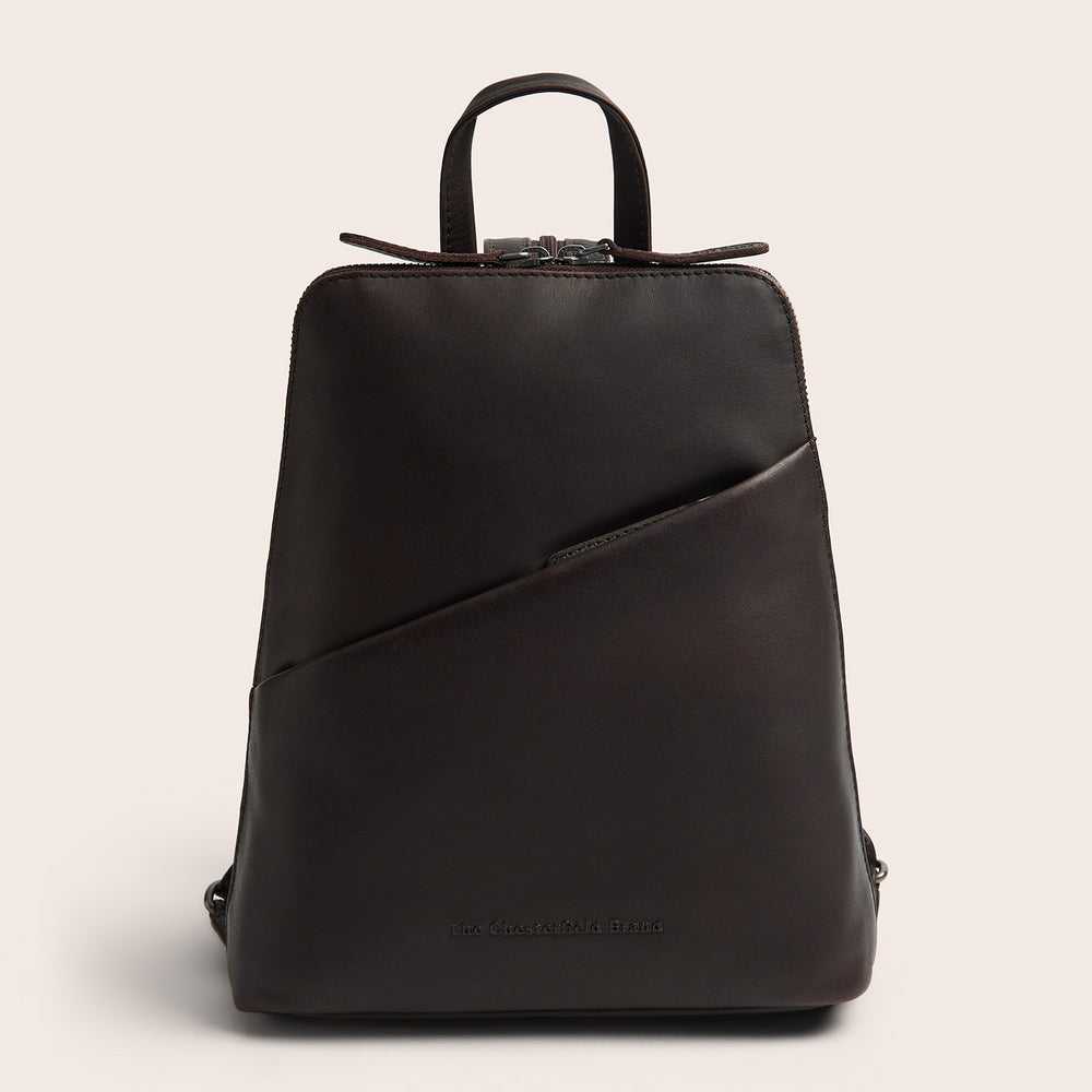 Leather Backpack Brown Claire