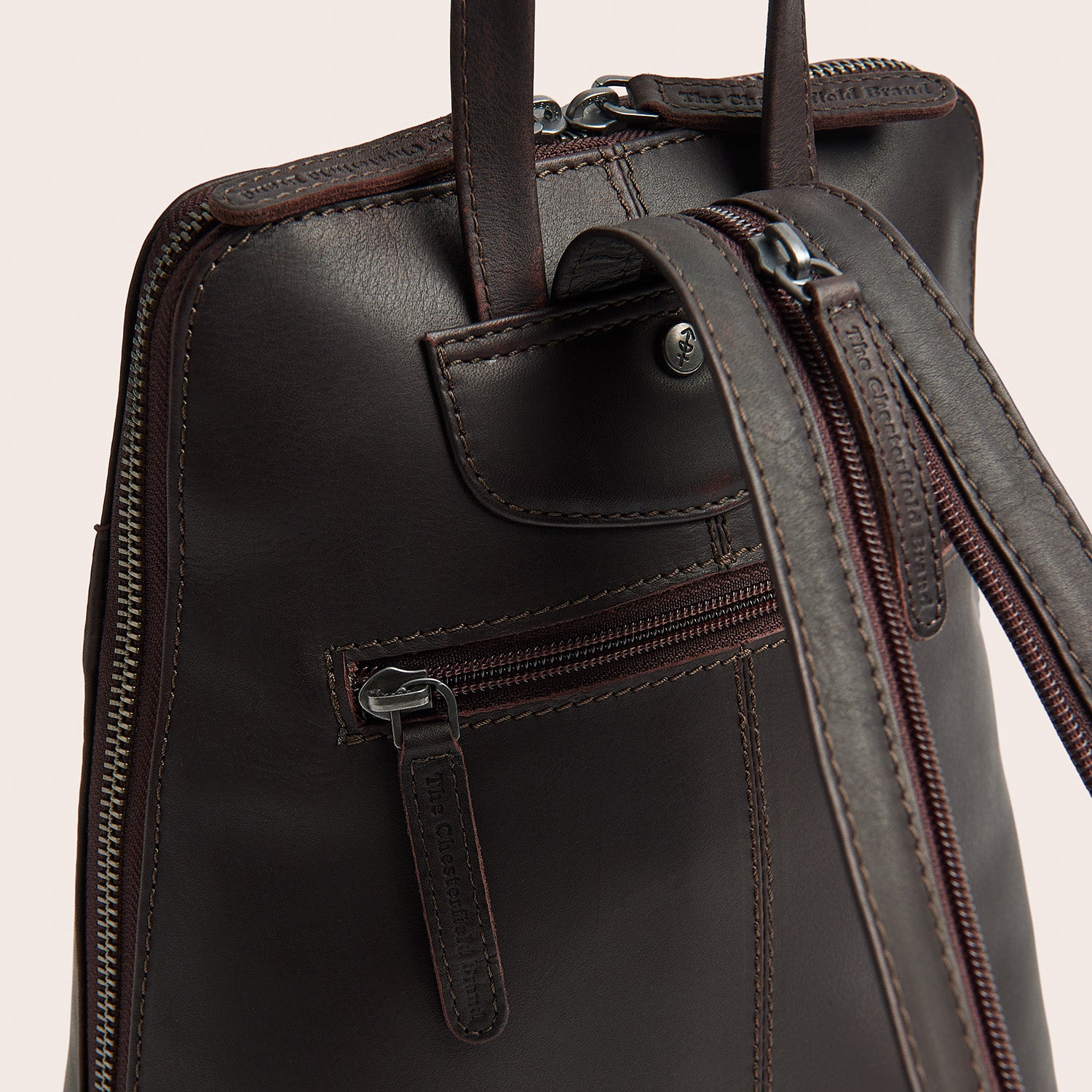 Sac à Dos en Cuir Marron Claire