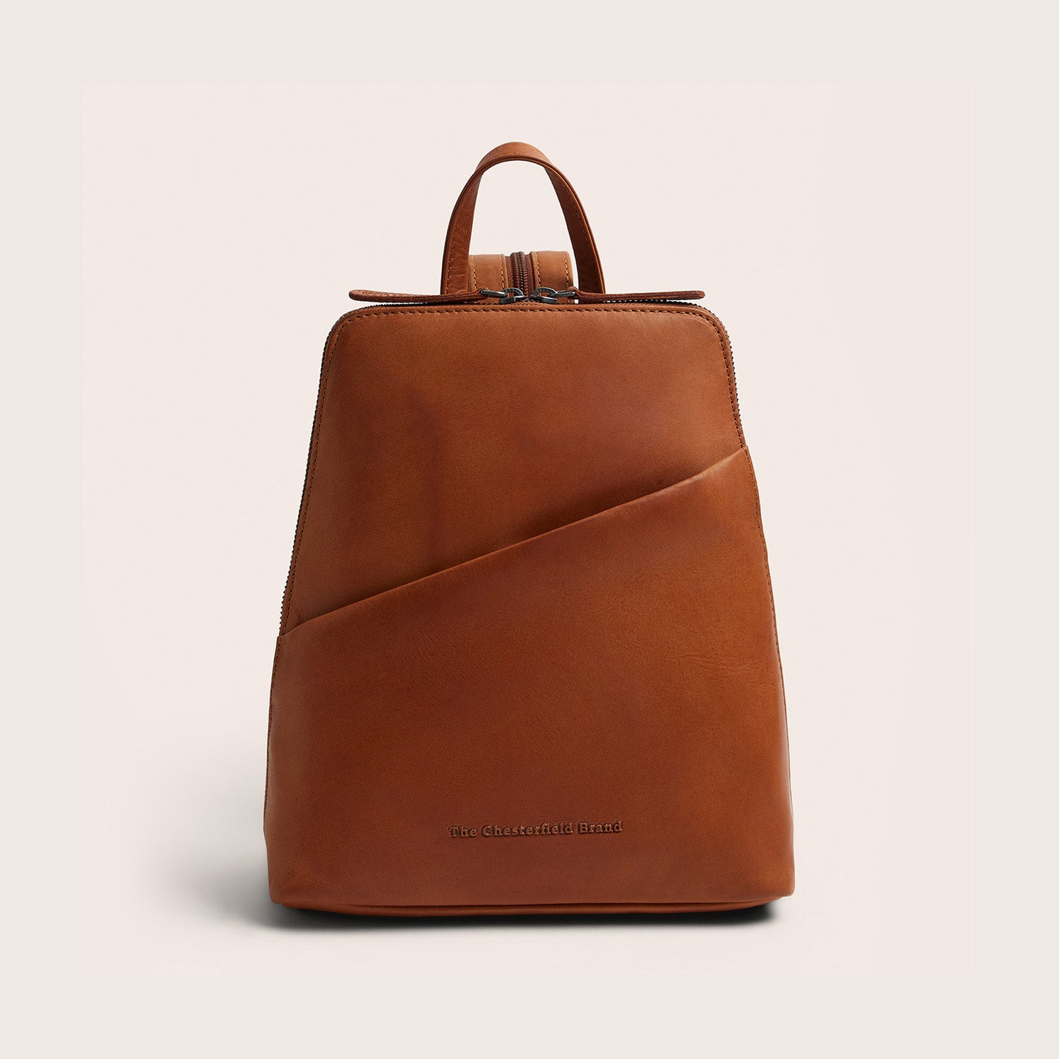Sac à Dos en Cuir Cognac Claire