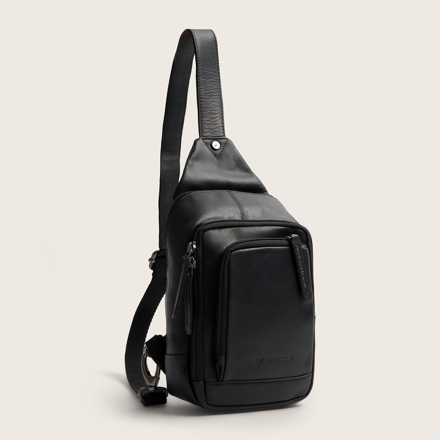 Sacoche Holster en Cuir Noir Riga