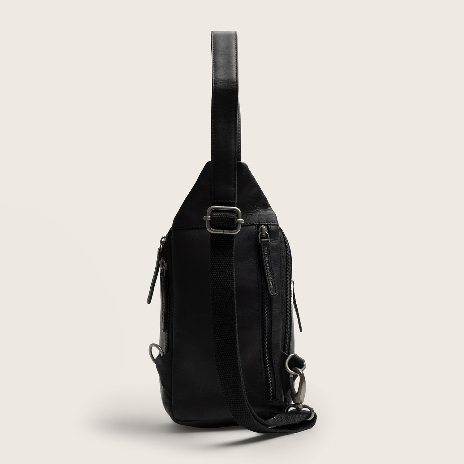 Sacoche Holster en Cuir Noir Riga