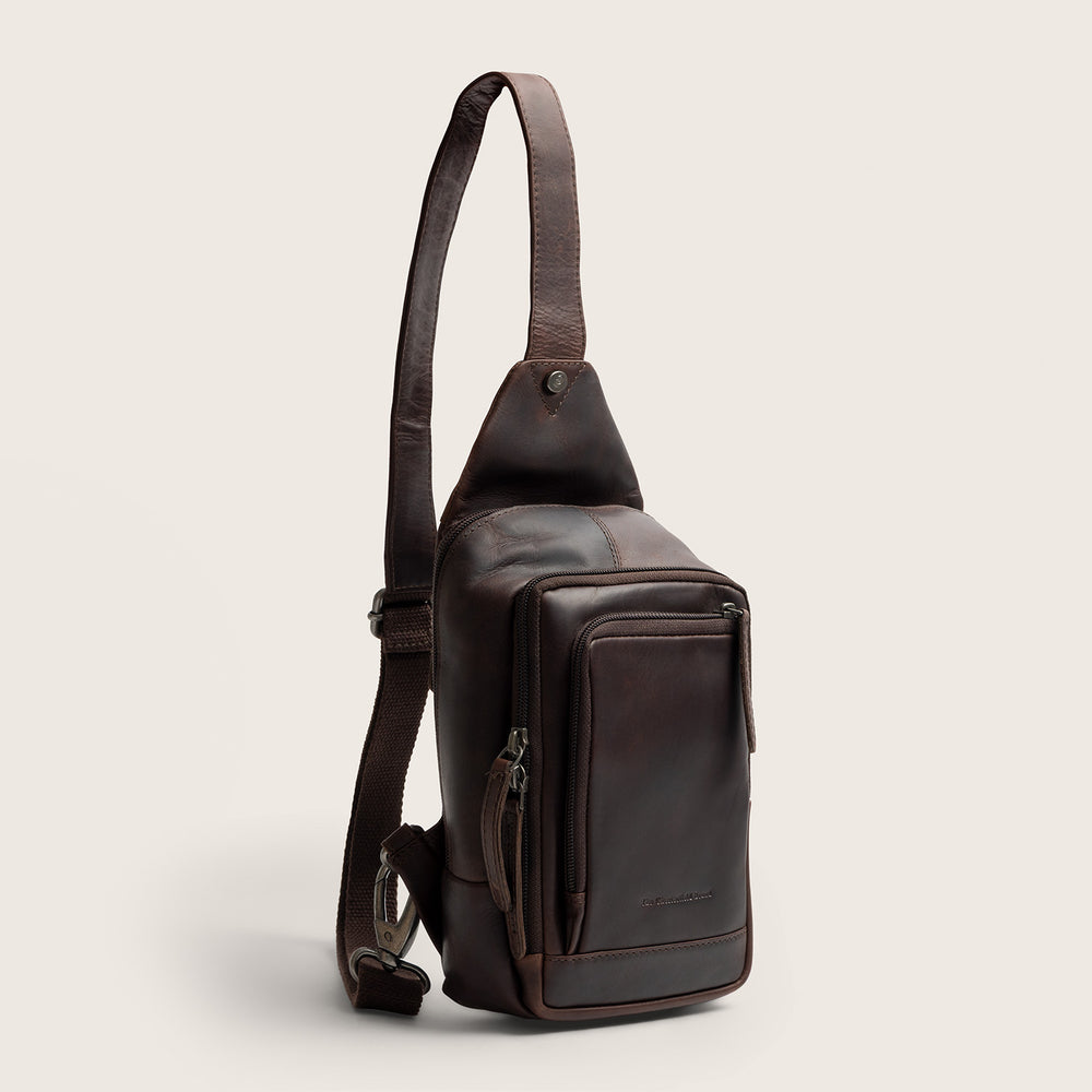 Leder Slingbag Braun Riga