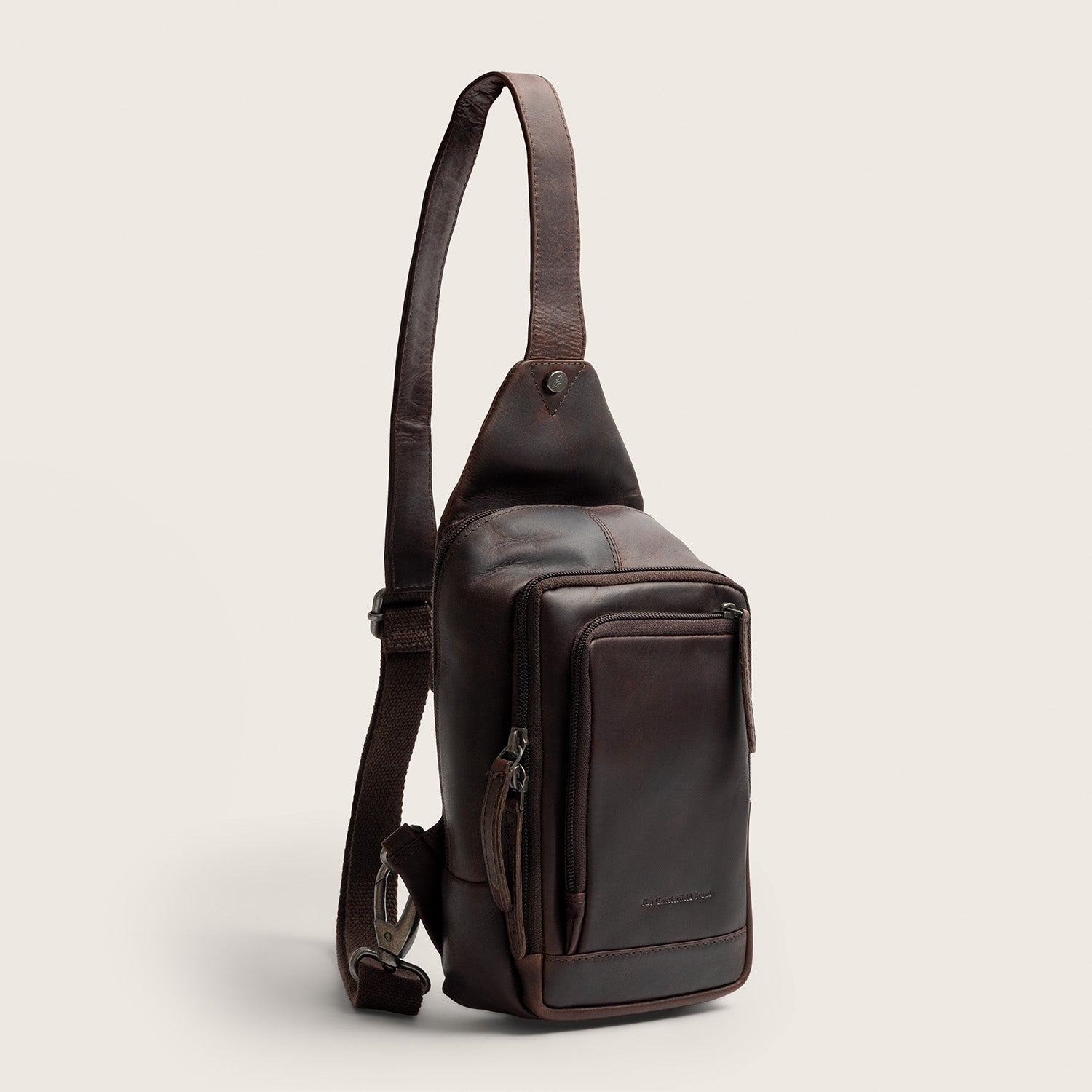 Leder Slingbag Braun Riga