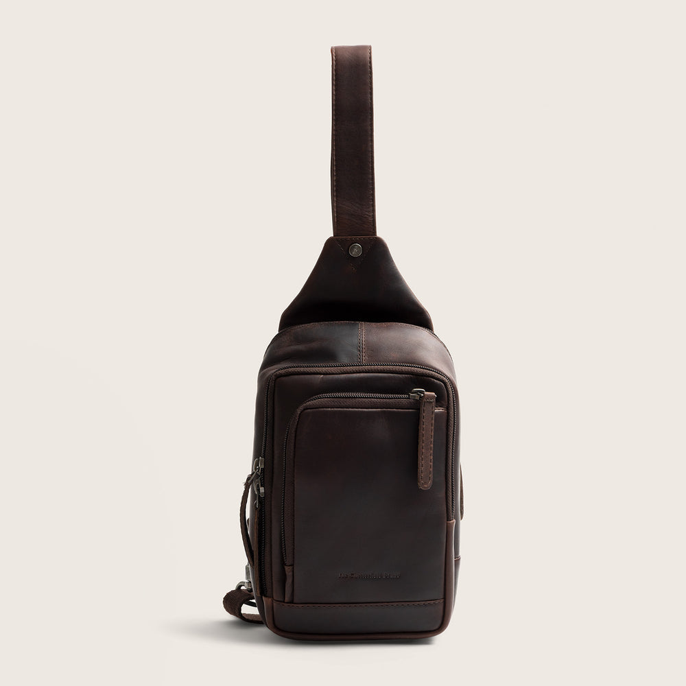 Leder Slingbag Braun Riga
