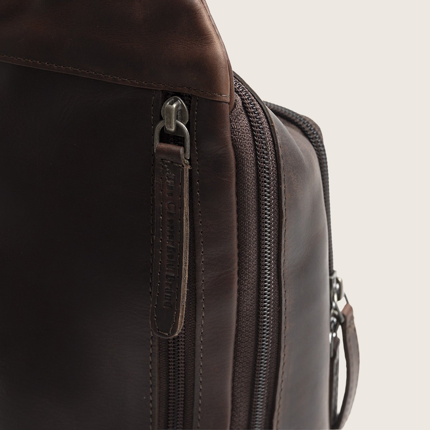 Leder Slingbag Braun Riga