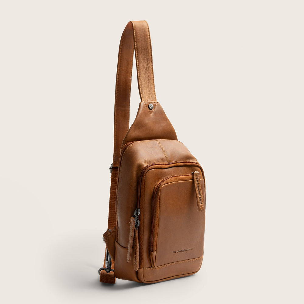 Leather Sling Bag Cognac Riga