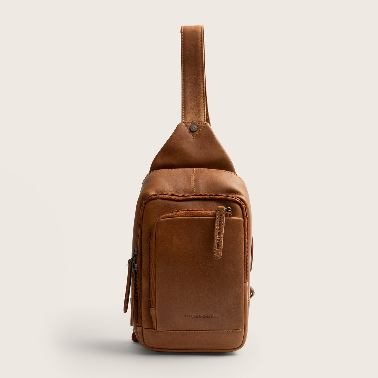 Leather Sling Bag Cognac Riga