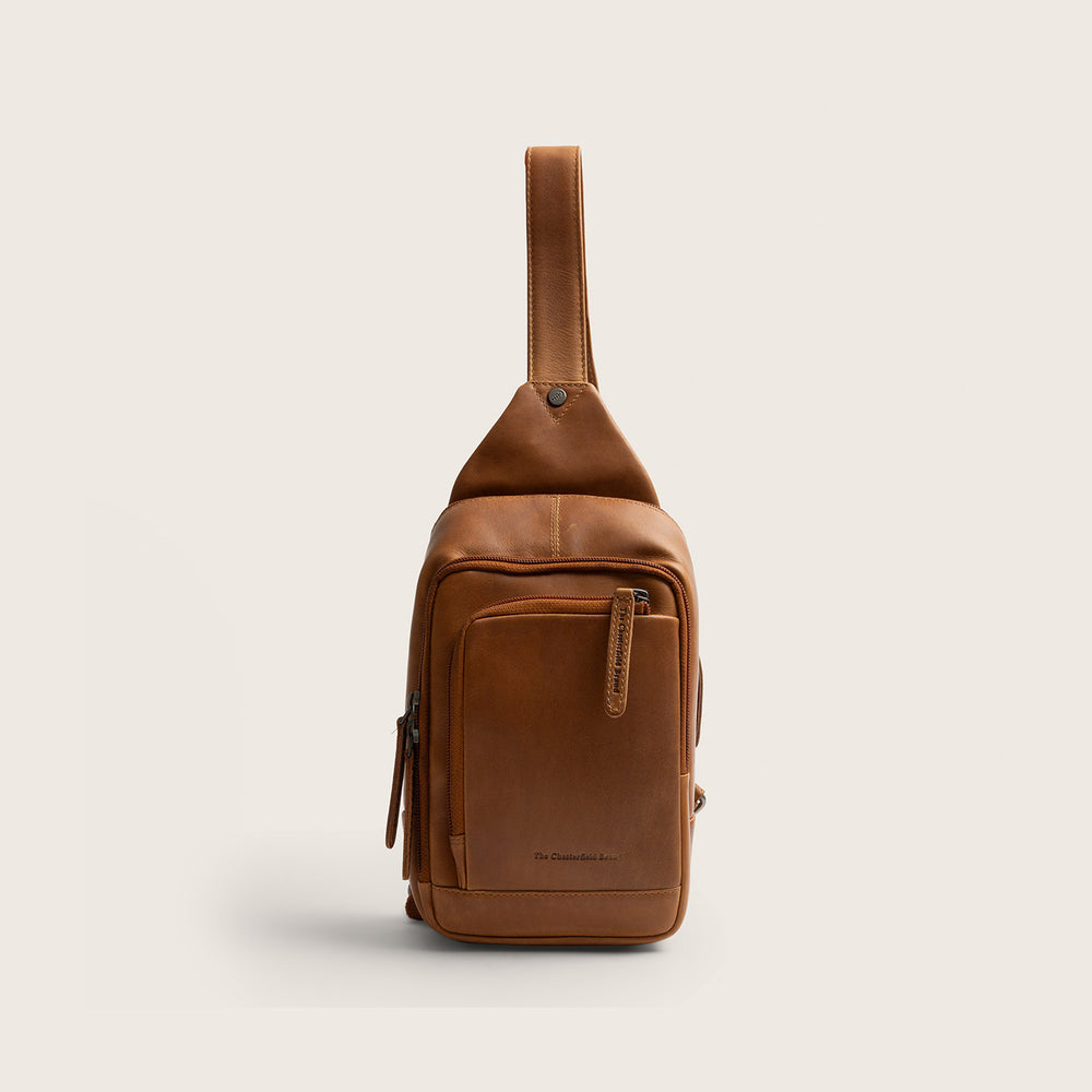 Leather Sling Bag Cognac Riga