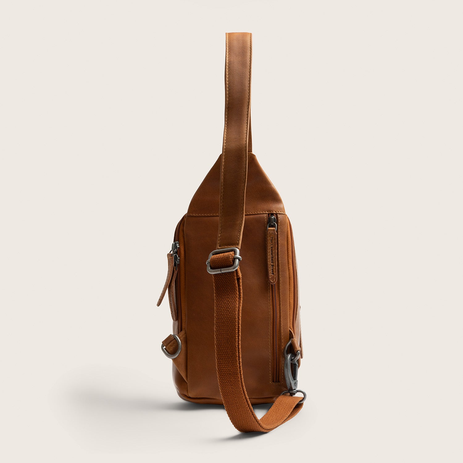 Leather Sling Bag Cognac Riga