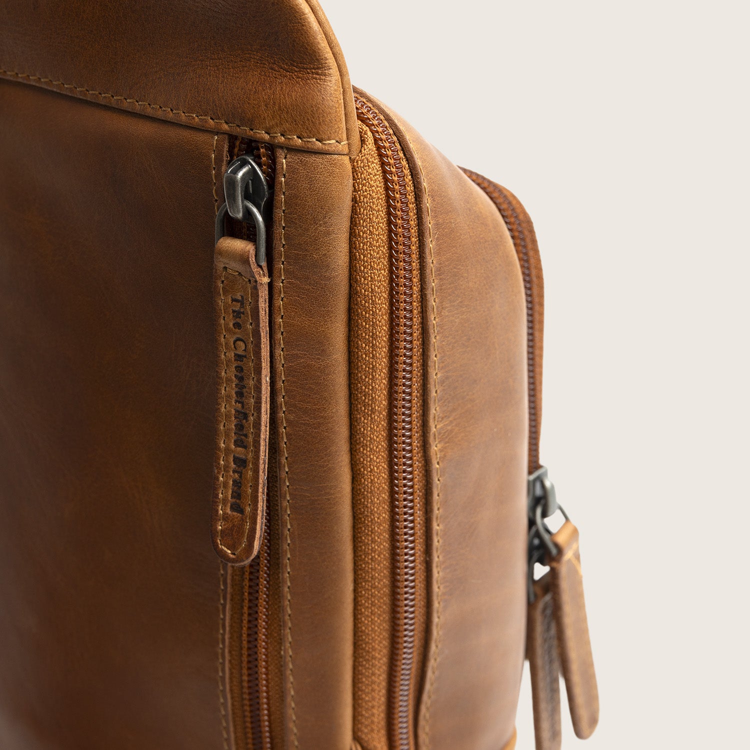 Leather Sling Bag Cognac Riga