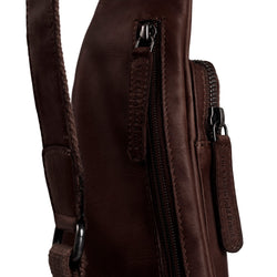 Sacoche Holster en Cuir Marron Logan