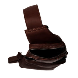 Sacoche Holster en Cuir Marron Logan
