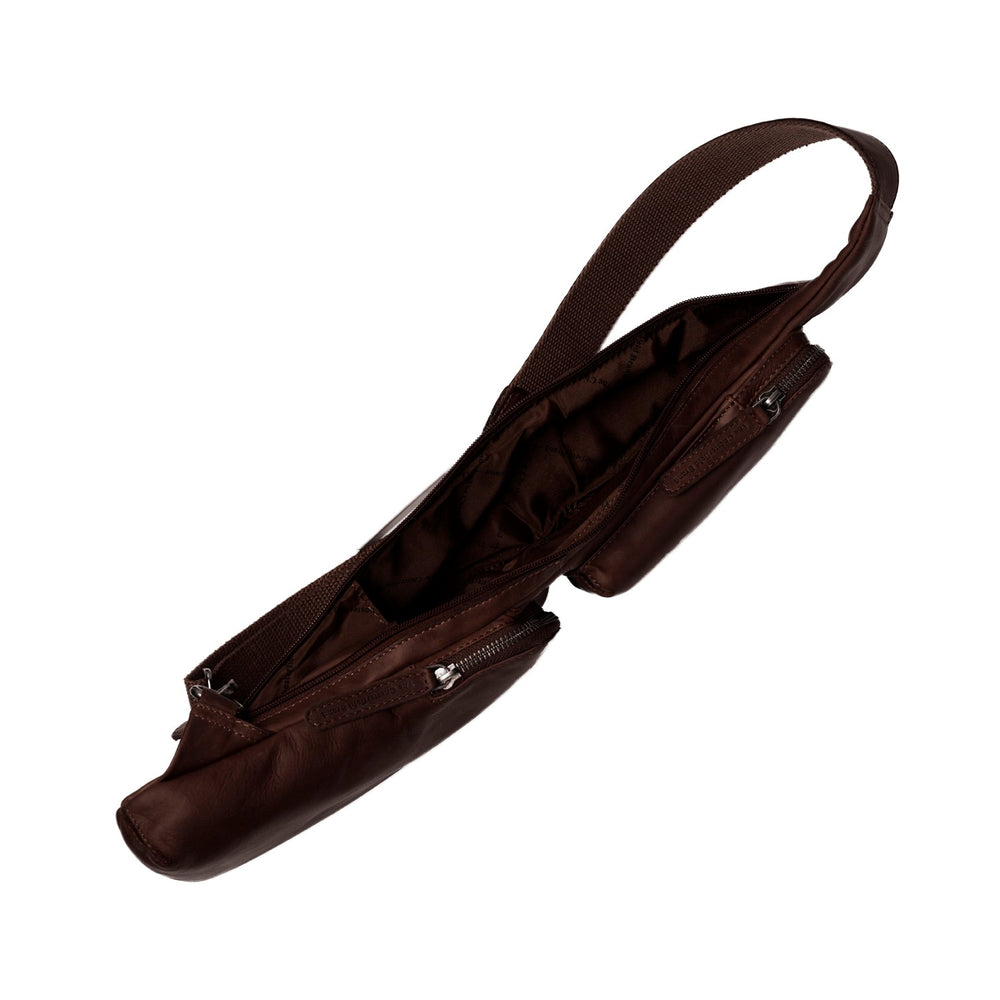 Leder Slingbag Braun Logan