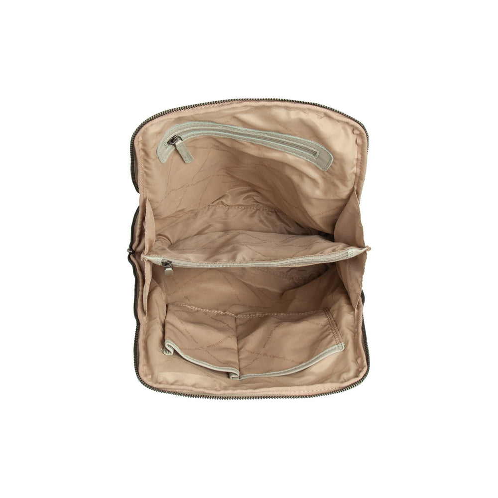 Leather Backpack Ocean Green Bern