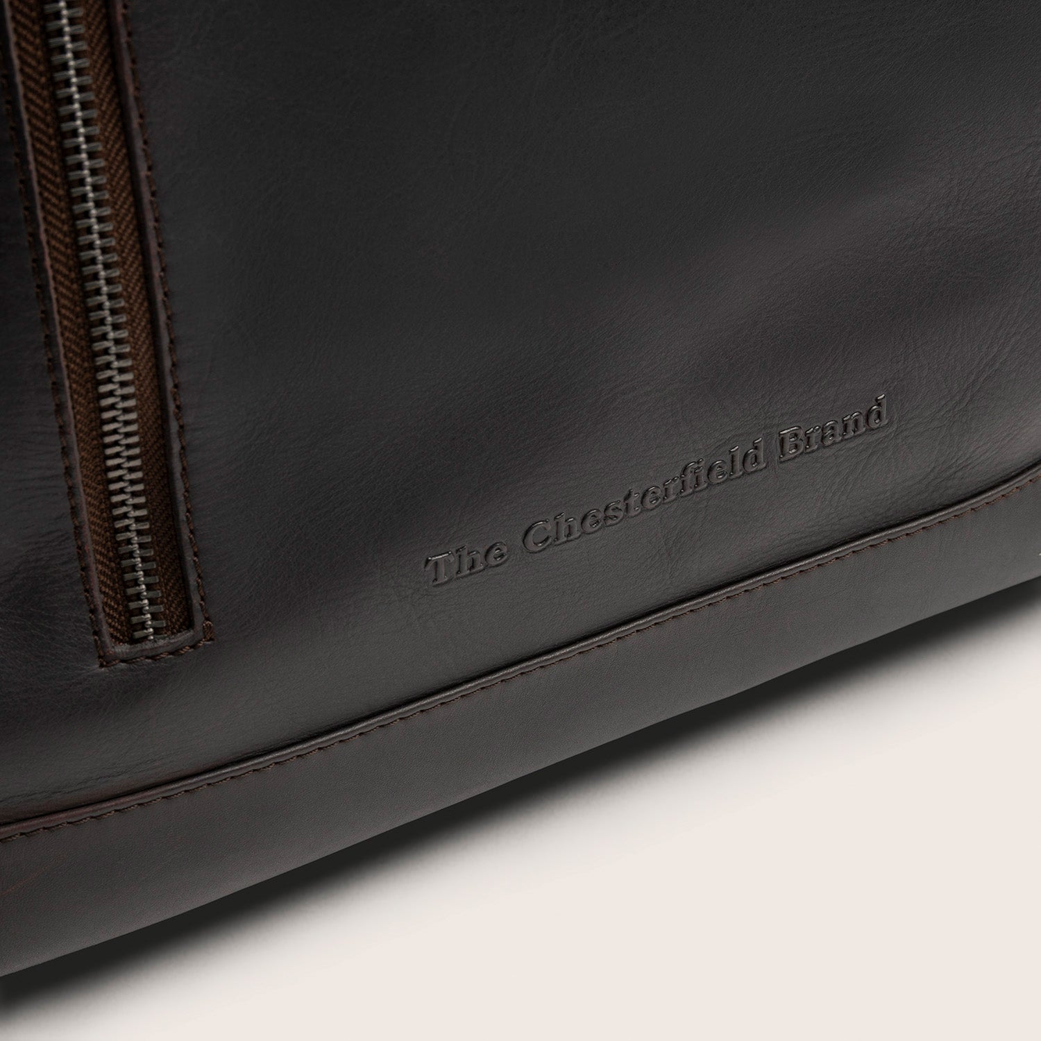Sac à Dos Roll-top en Cuir Marron Liverpool
