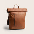 Leather Roll-top Backpack Cognac Liverpool