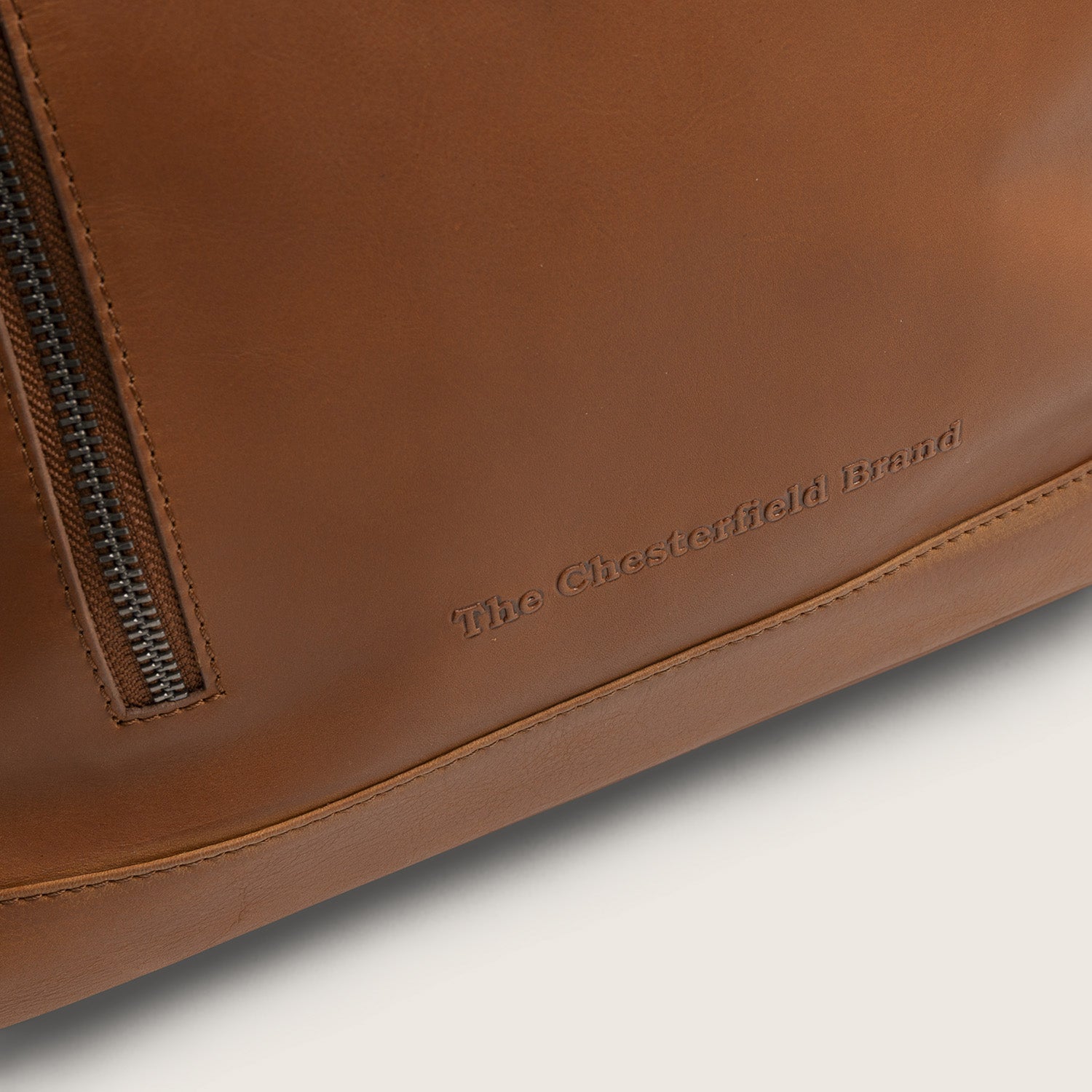 Leren Rolltop Rugzak Cognac Liverpool