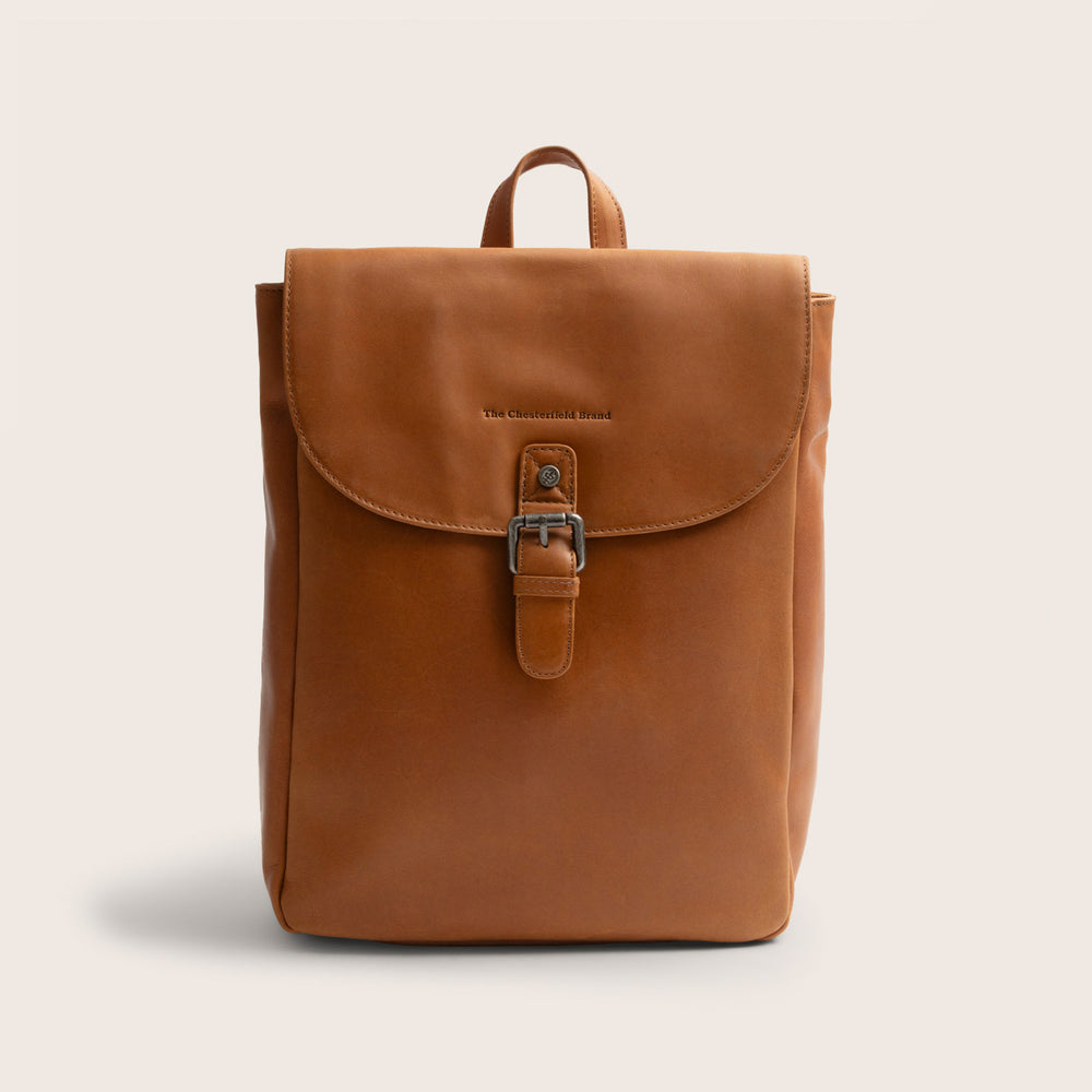 Leder Rucksack Cognac Vermont