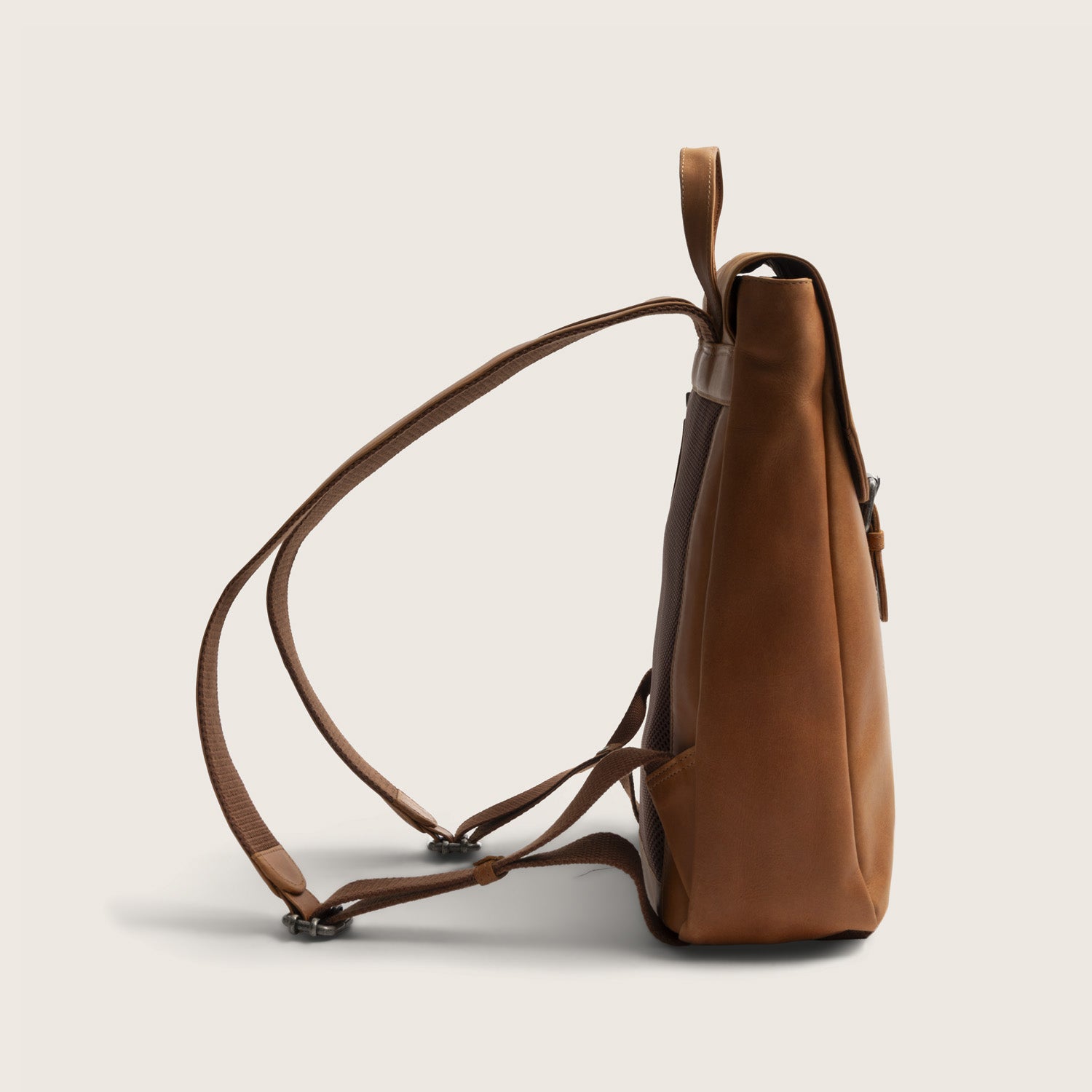 Leder Rucksack Cognac Vermont