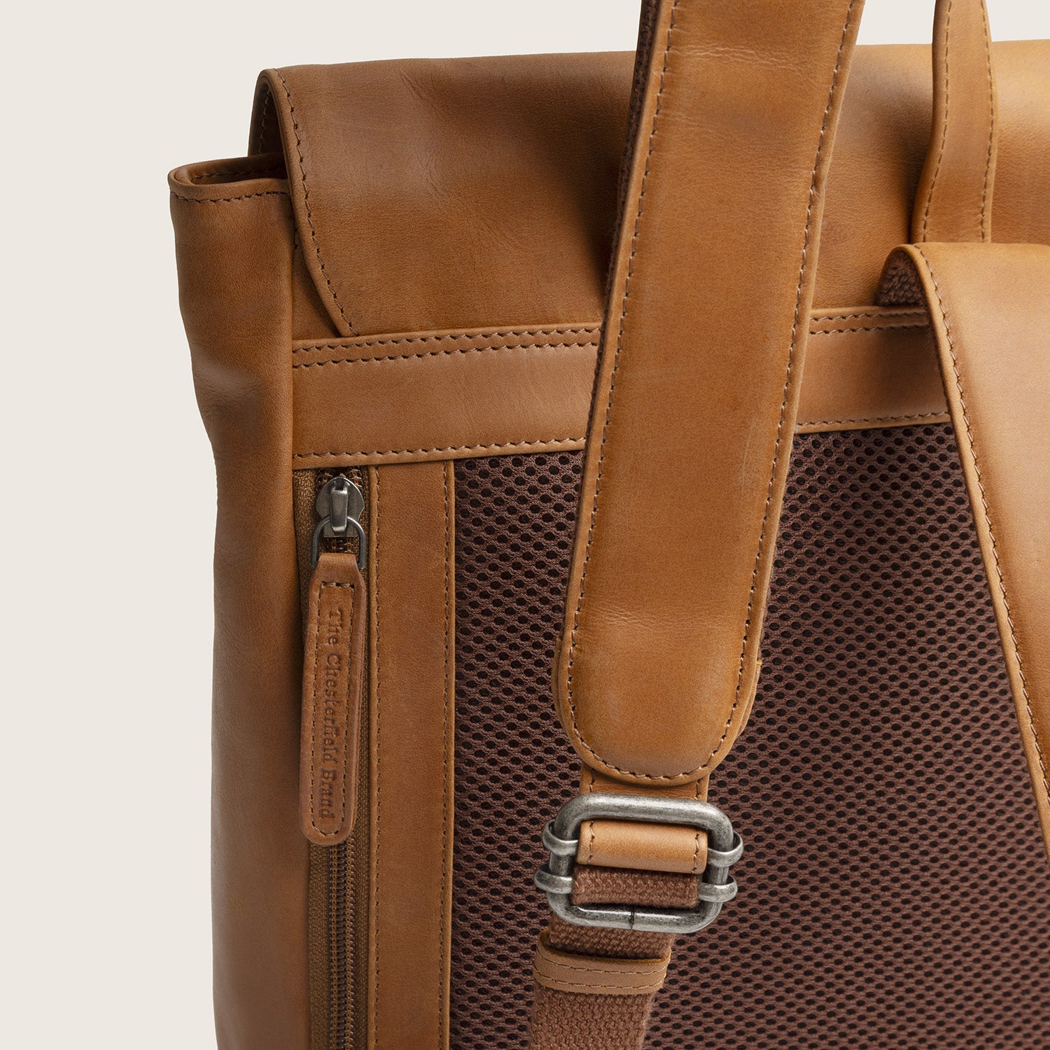 Leder Rucksack Cognac Vermont