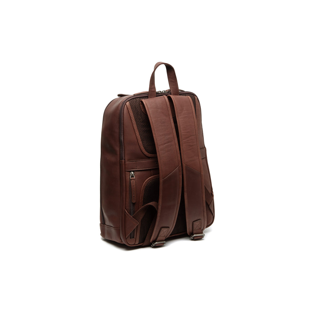 Leather Laptop Backpack Brown Detroit