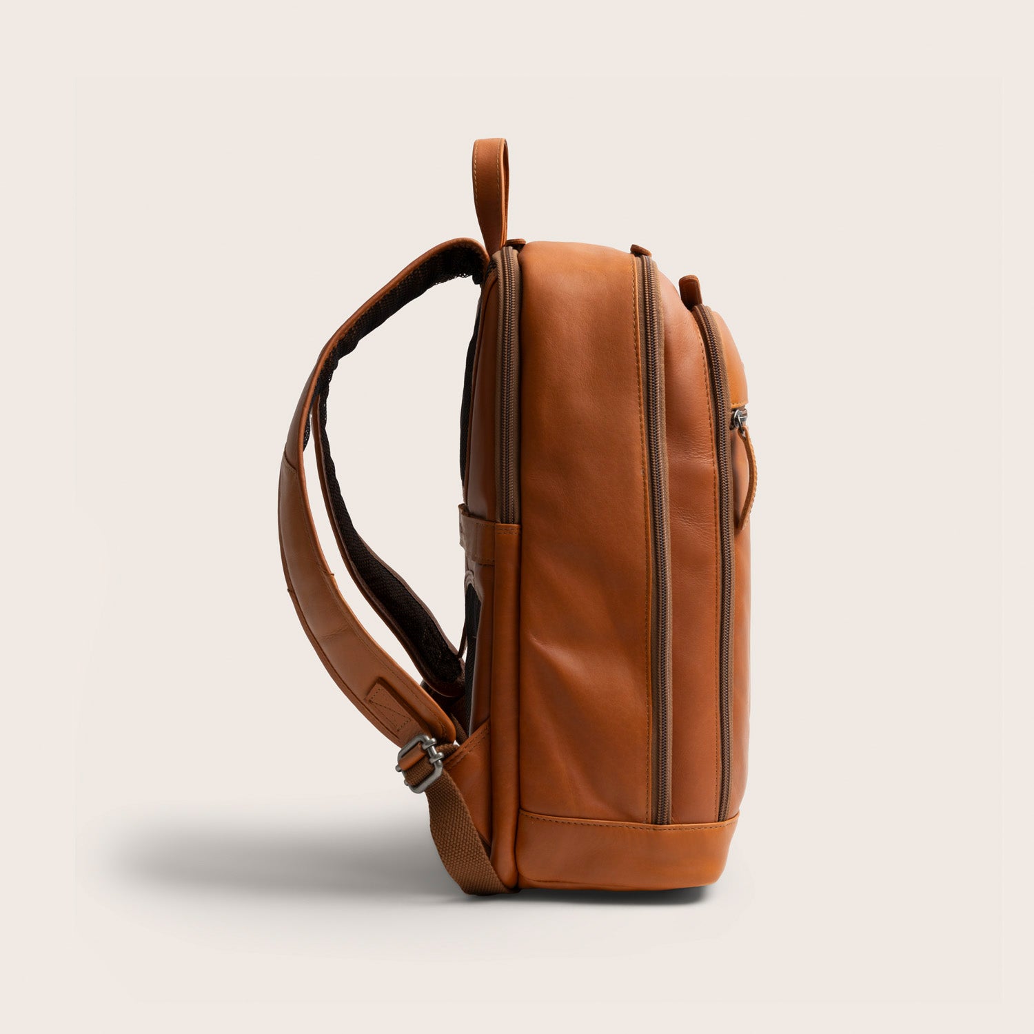 Leren Laptoprugzak Cognac Detroit