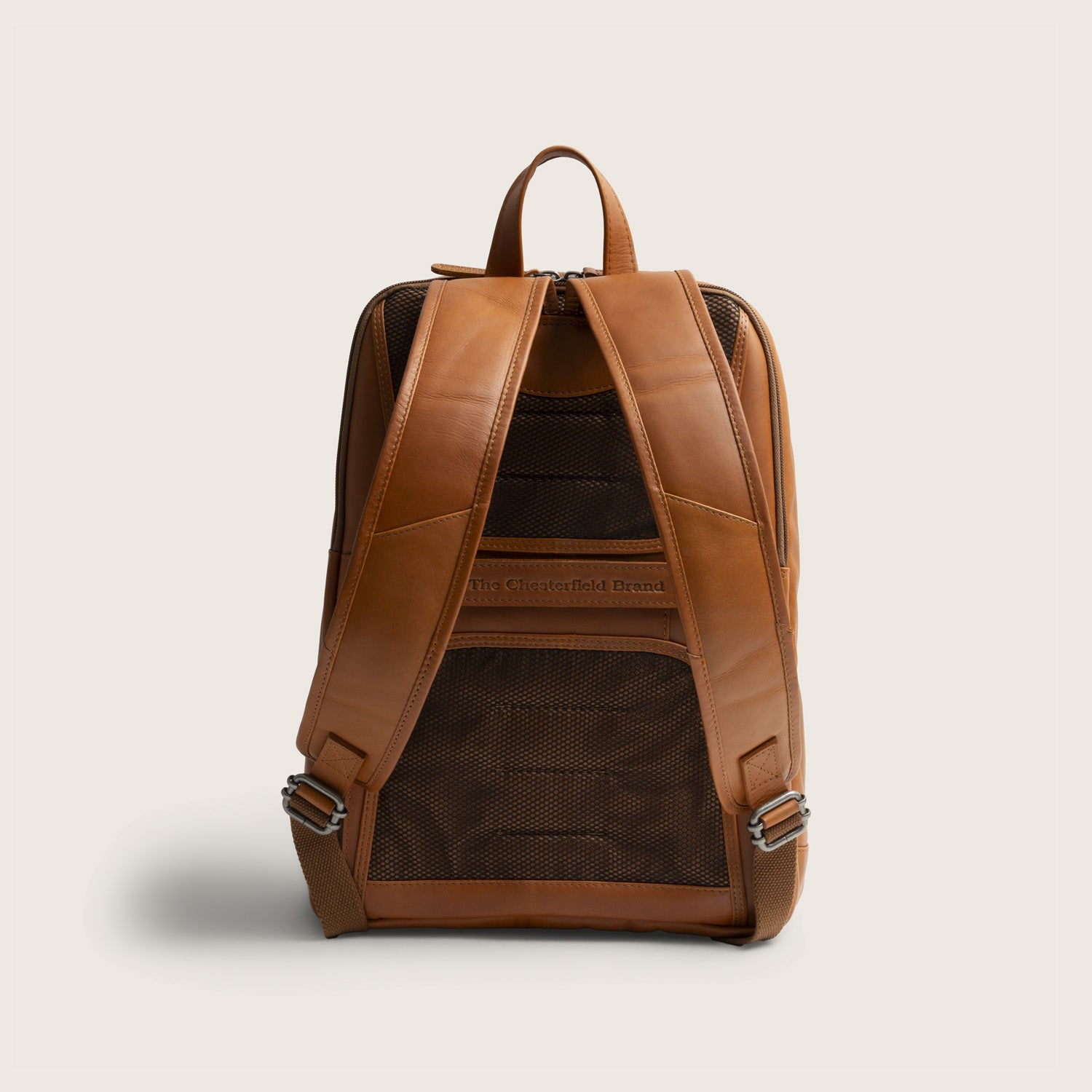 Leren Laptoprugzak Cognac Detroit