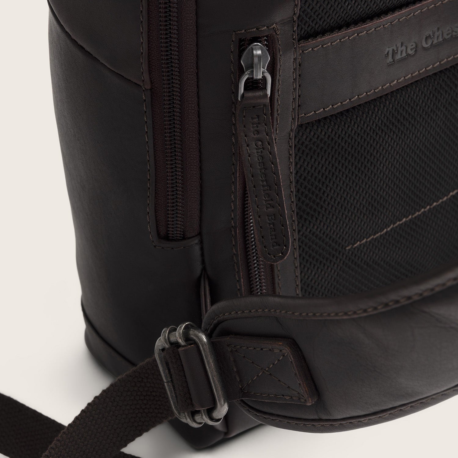 Leder Rolltop Rucksack Braun Mazara
