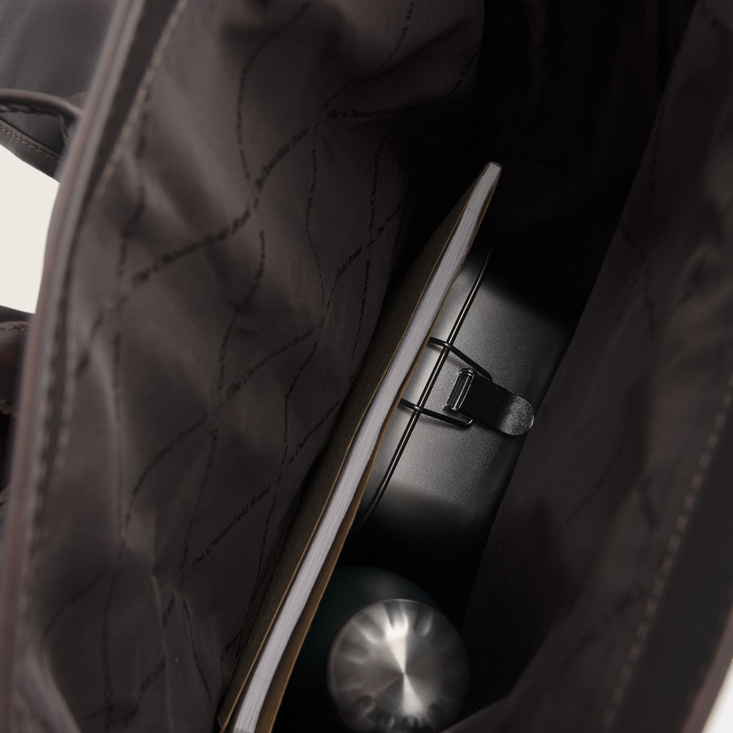 Leder Rolltop Rucksack Braun Mazara