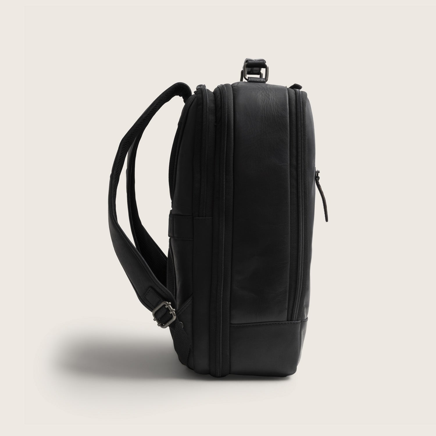 Sac à Dos en Cuir Noir Jamaica