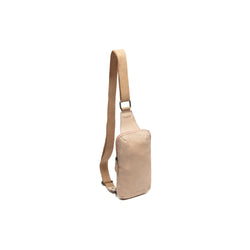 Leren Sling Bag Beige Cambridge