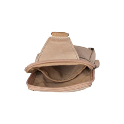 Leren Sling Bag Beige Cambridge