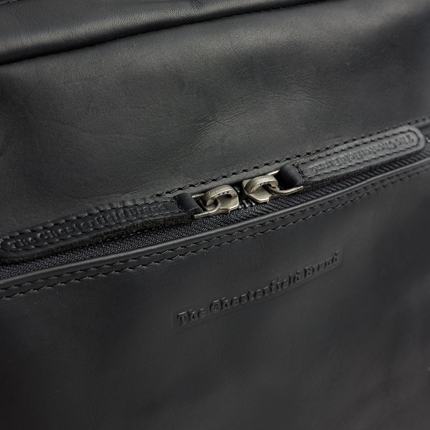Leather Laptop Backpack Black Jasper