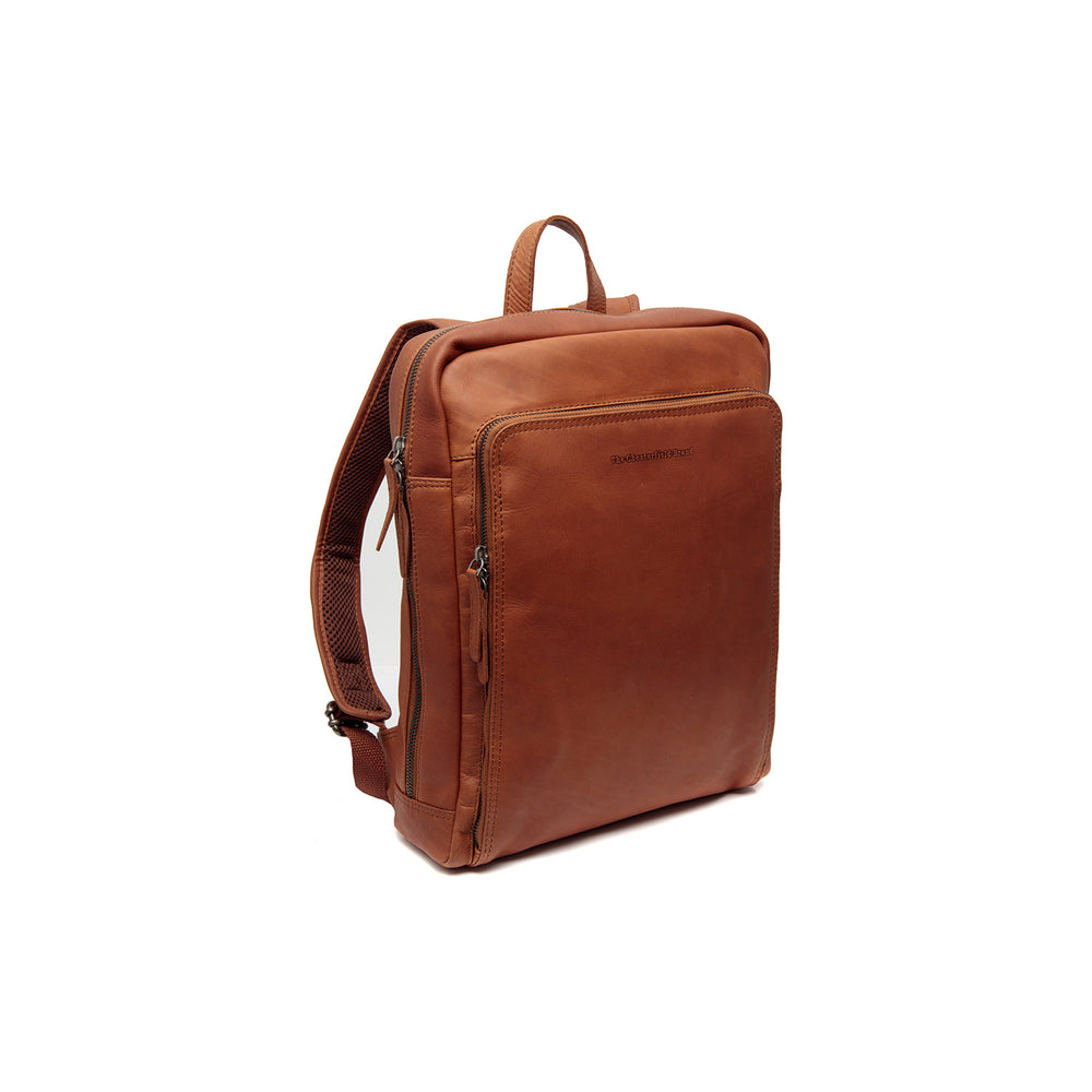 Leather Laptop Backpack Cognac Jasper