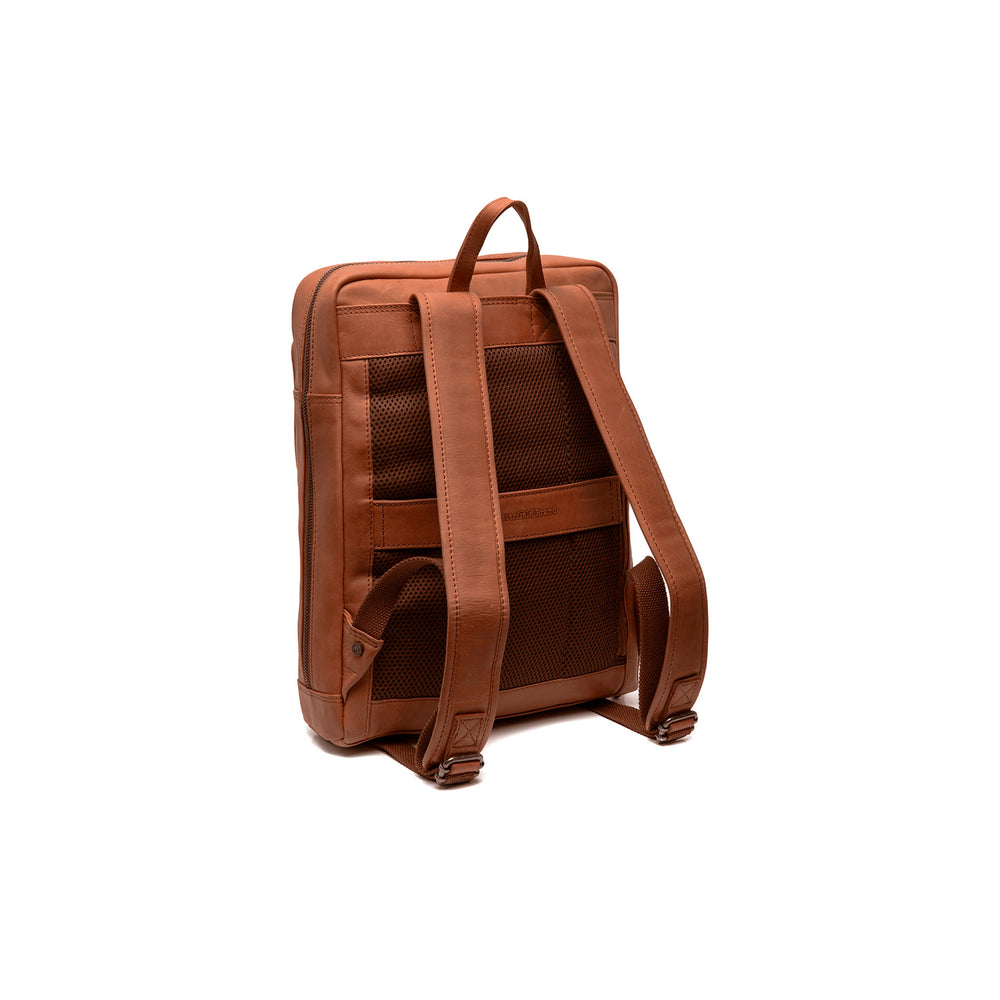 Leather Laptop Backpack Cognac Jasper