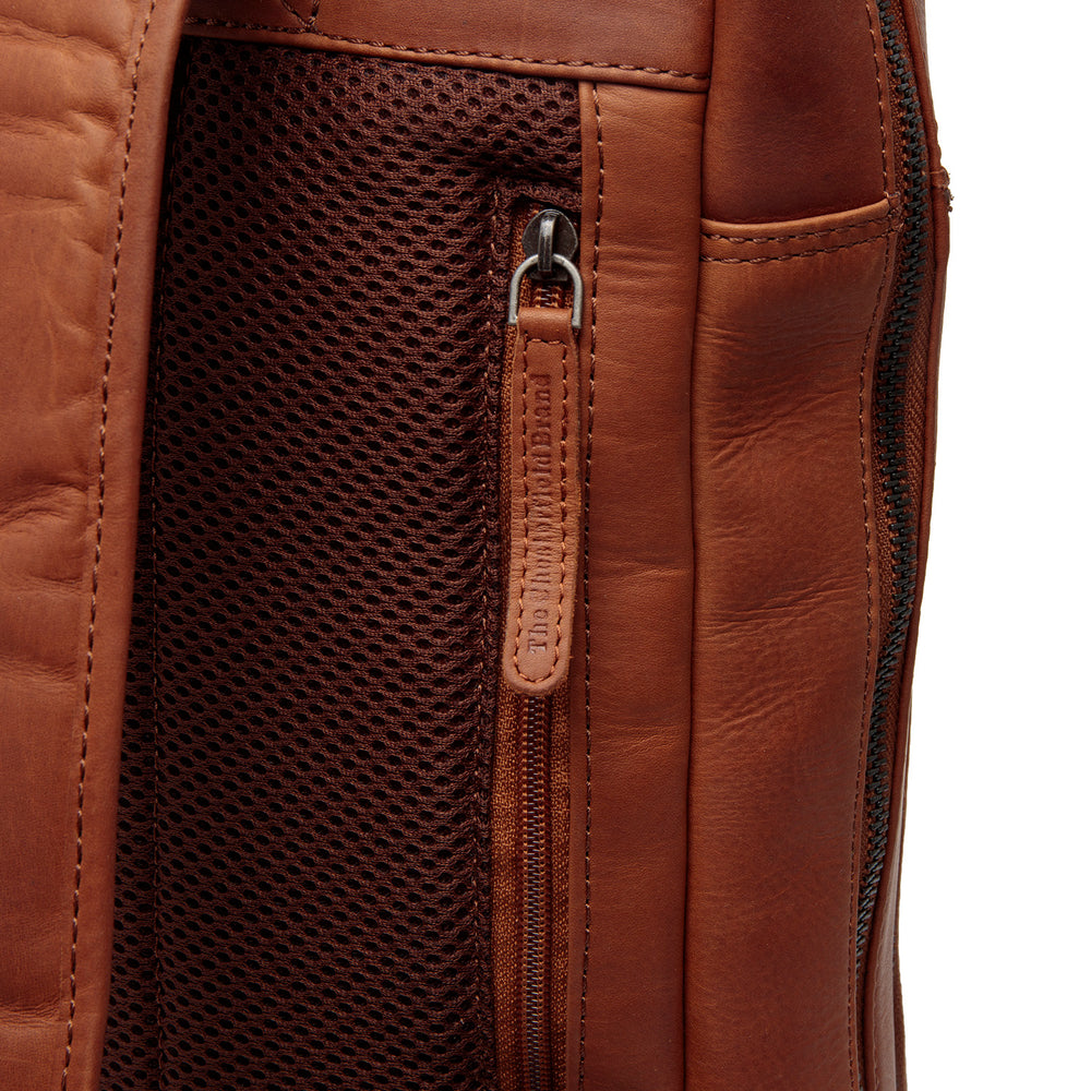 Leather Laptop Backpack Cognac Jasper