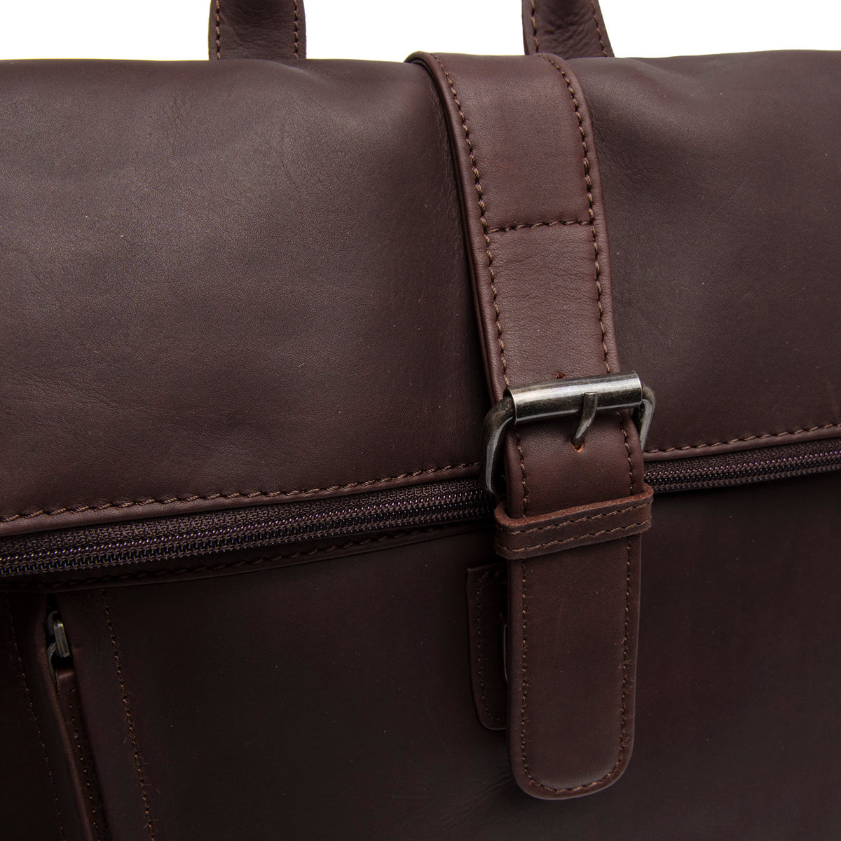 Leder Laptop Rucksack Braun Larsson