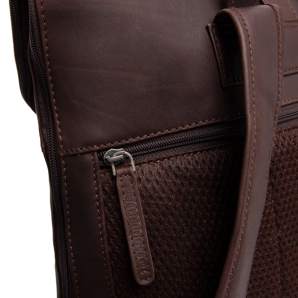 Leder Laptop Rucksack Braun Larsson