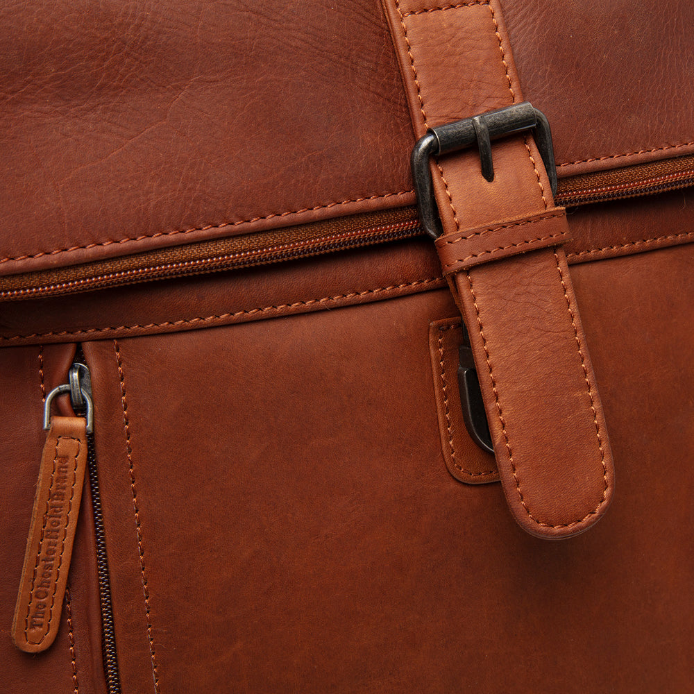 Leather Laptop Backpack Cognac Larsson