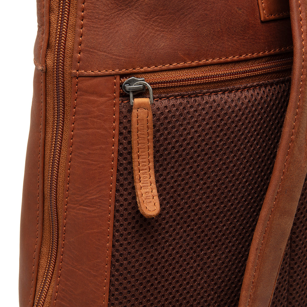 Leather Laptop Backpack Cognac Larsson