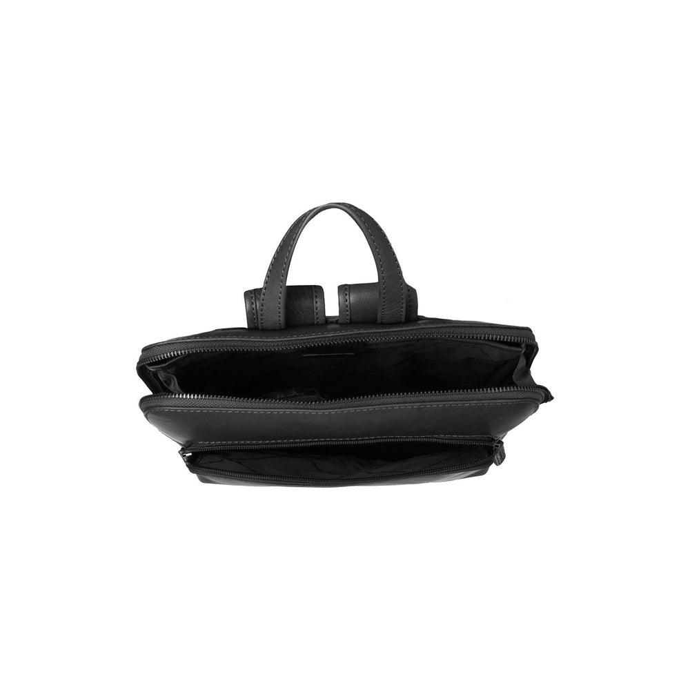 Leather Backpack Black Fornella