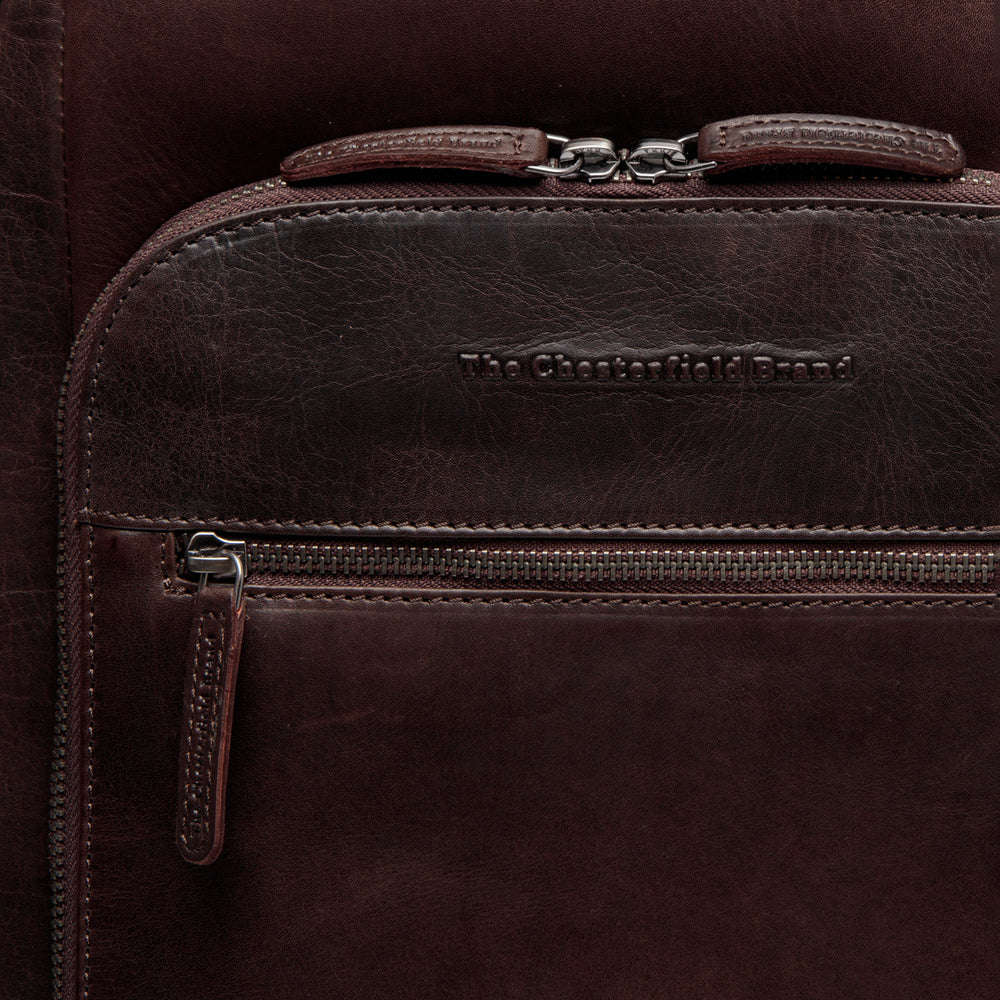 Leder Laptop Rucksack Braun Maggiore