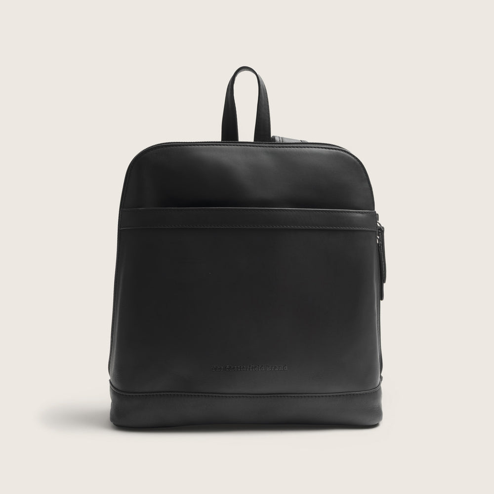 Leather Backpack Black Tigris