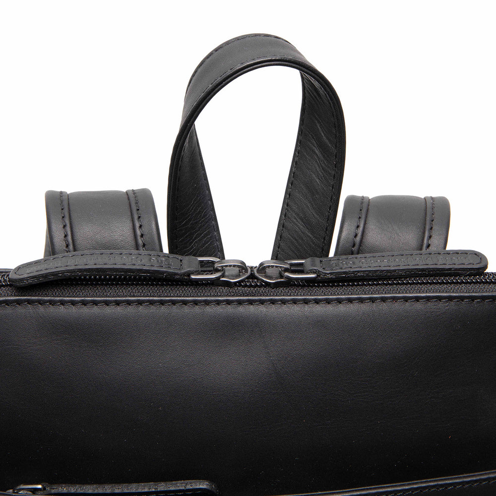 Leather Backpack Black Tigris