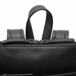 Leder Rucksack Schwarz Tigris