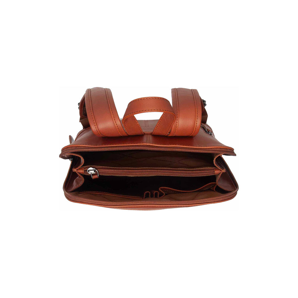 Leather Backpack Cognac Tigris