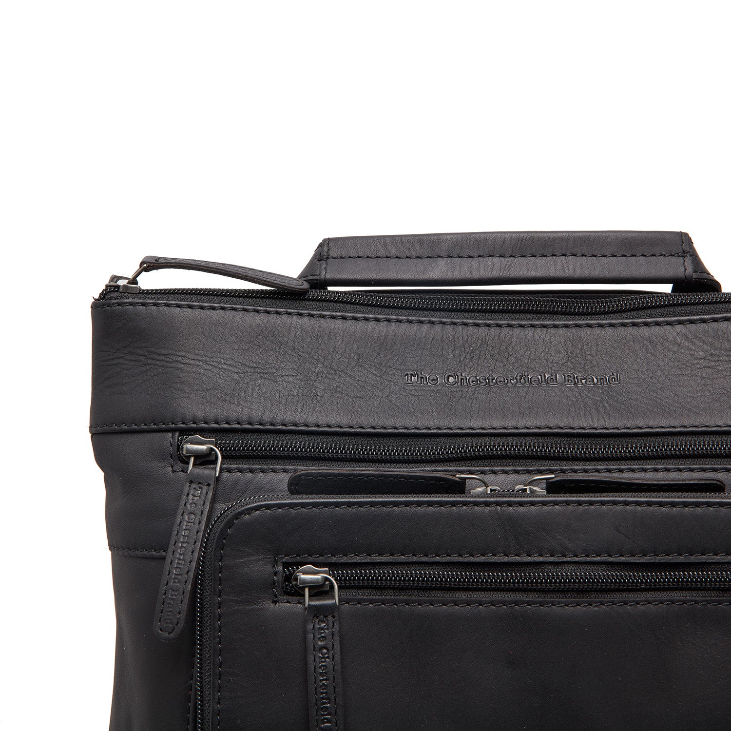 Leder Rucksack Schwarz Caldero