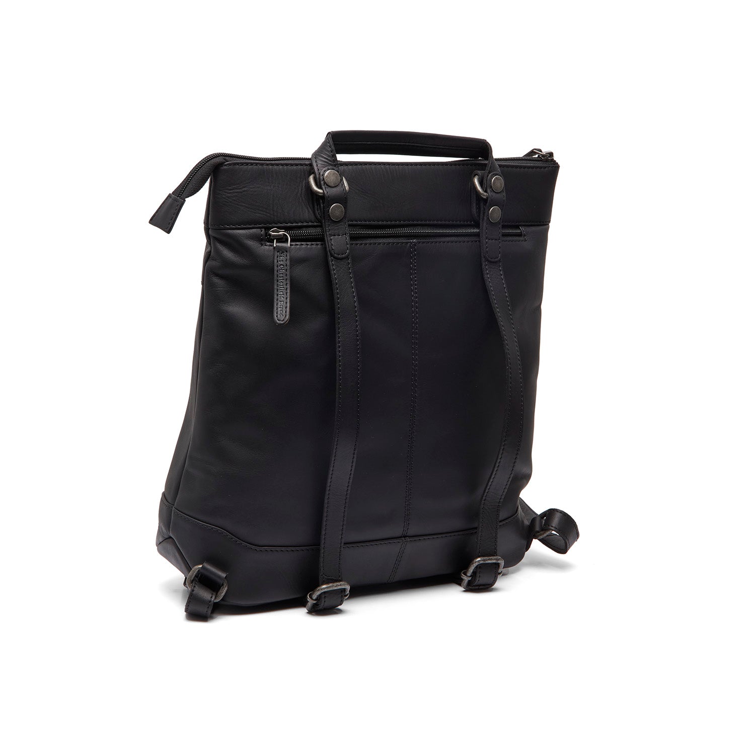 Leder Rucksack Schwarz Caldero