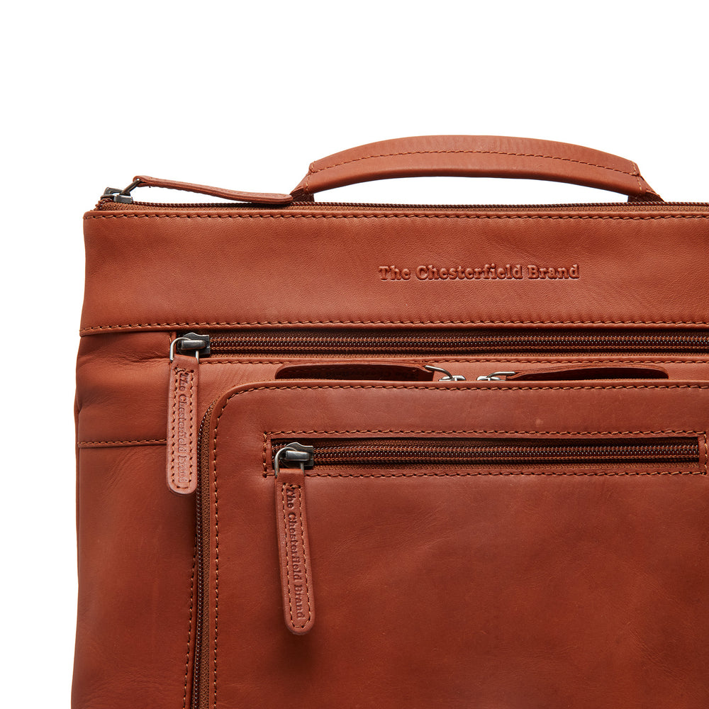Leather Laptop Backpack Cognac Caldero